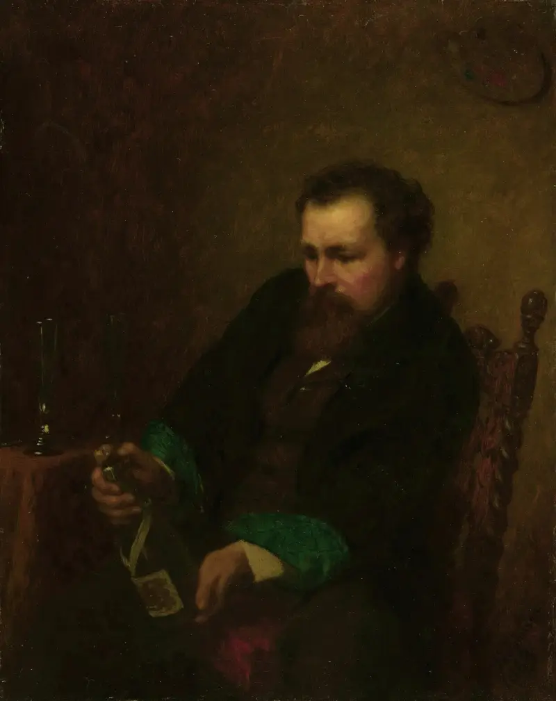 Självporträtt av Eastman Johnson