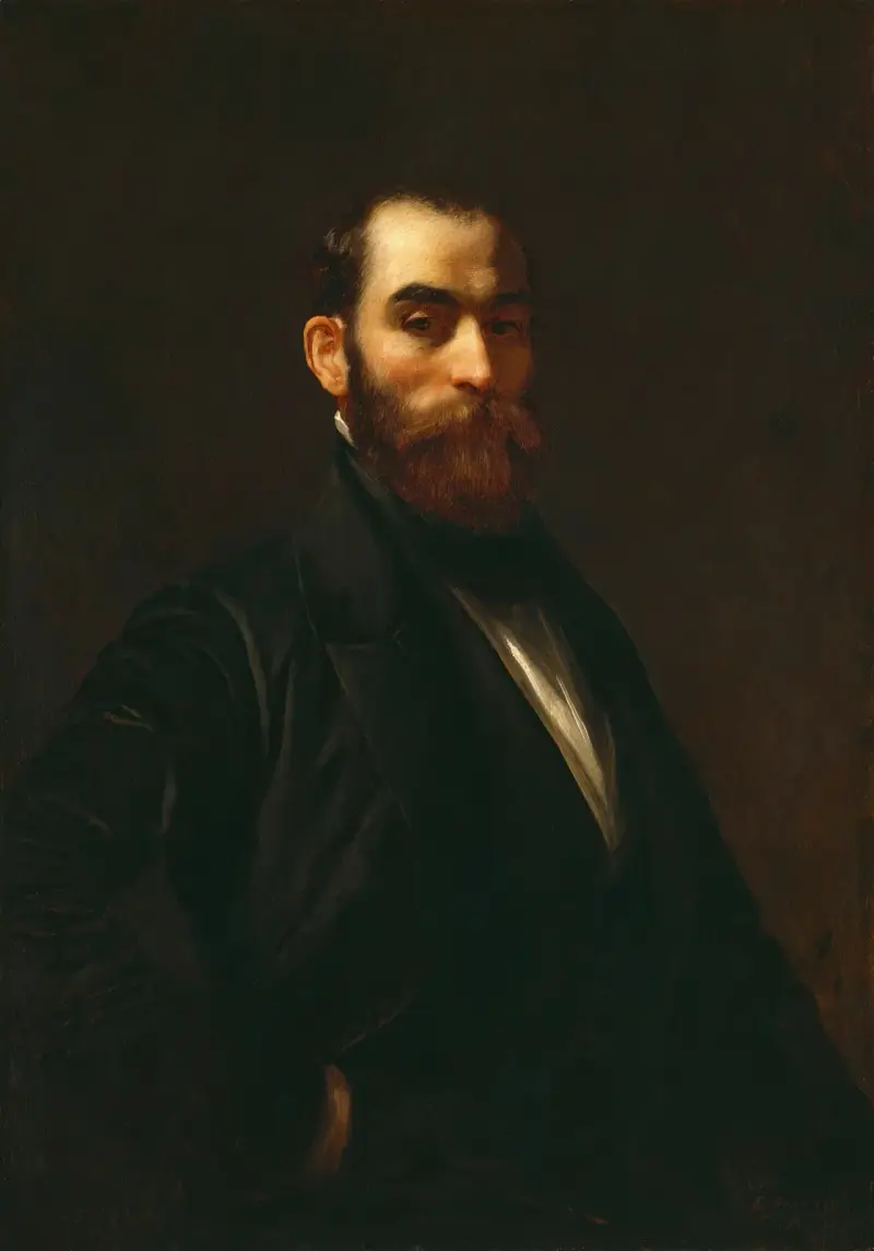 Worthington Whittredge av Eastman Johnson