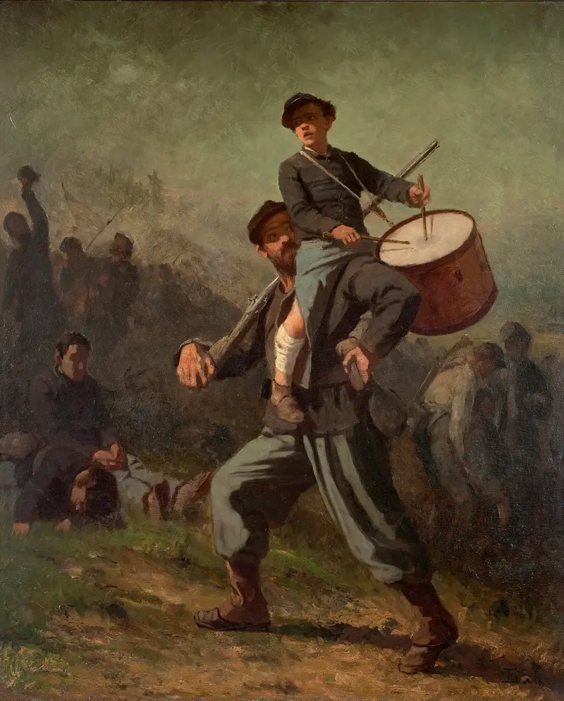 Sårad trumslagarpojke av Eastman Johnson