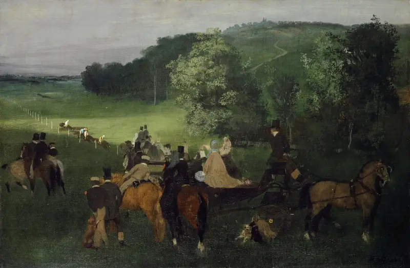 Na dostihové dráze (Dostihy), Edgar Degas