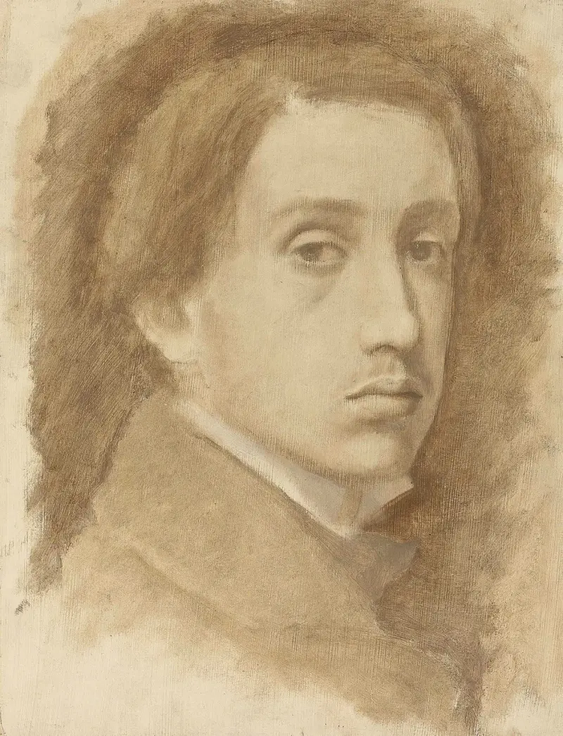 Selbstbildnis, 1854 von Edgar Degas