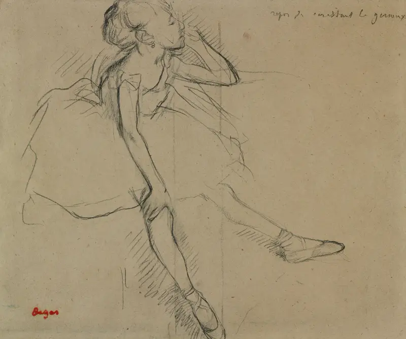 Baletka v odpočinku, Edgar Degas