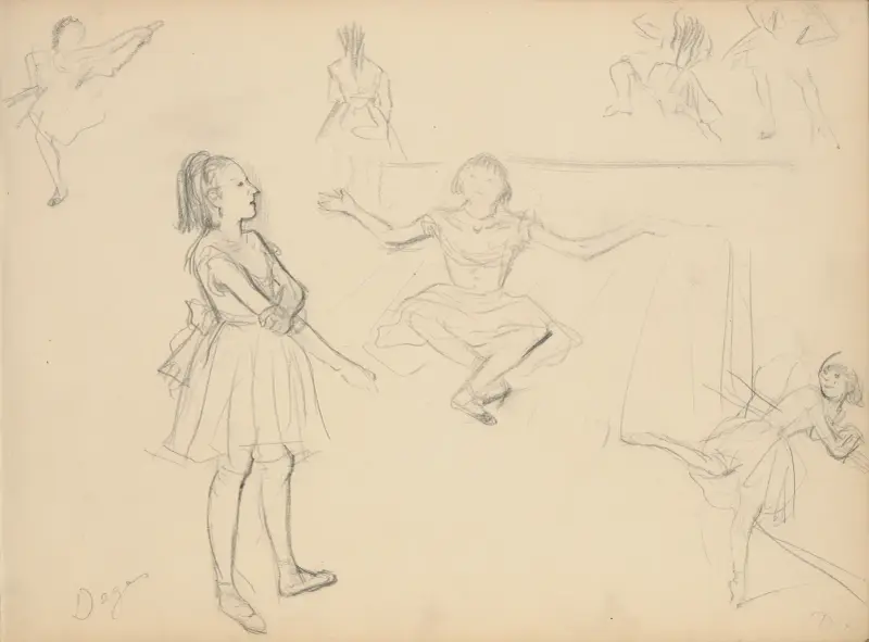 Ballettänzerinnen bei der Probe, 1877 – Nr. 1 von Edgar Degas