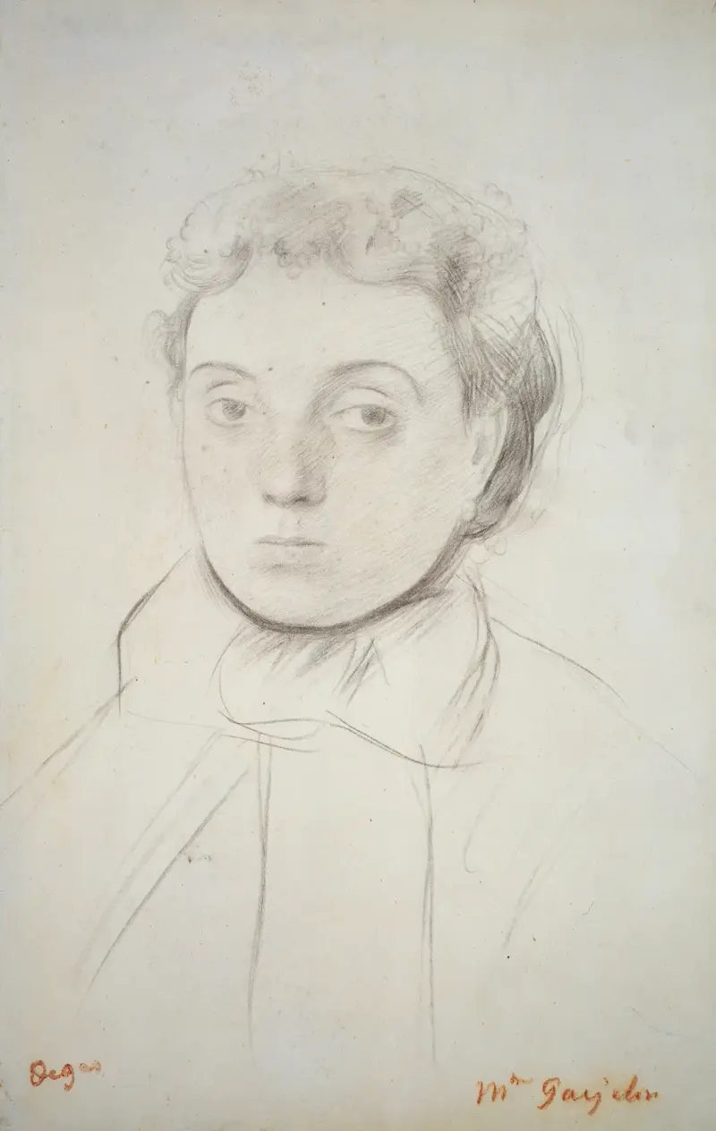 Bildnis Joséphine Gaujelin av Edgar Degas
