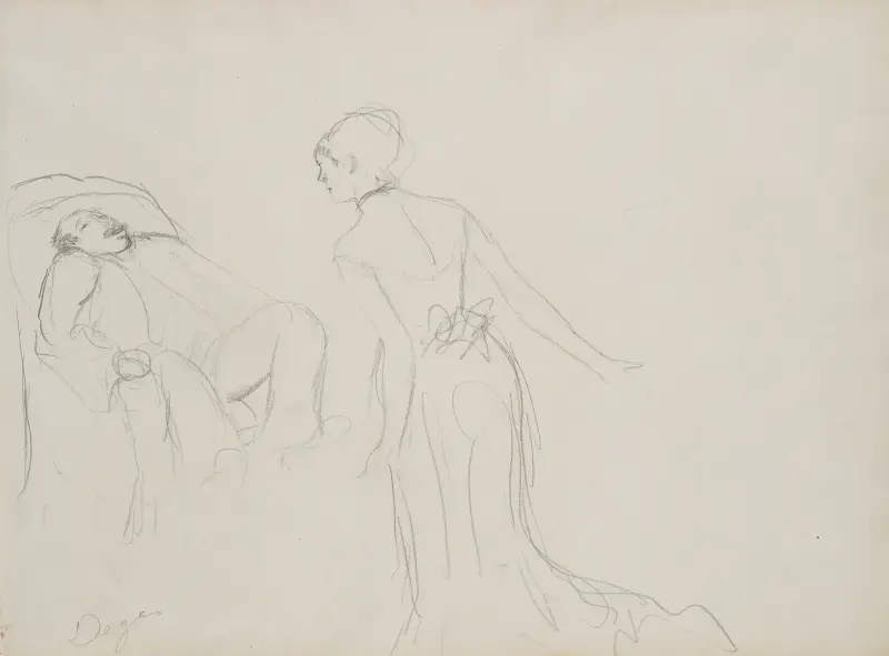 Café Concert Rehearsal av Edgar Degas