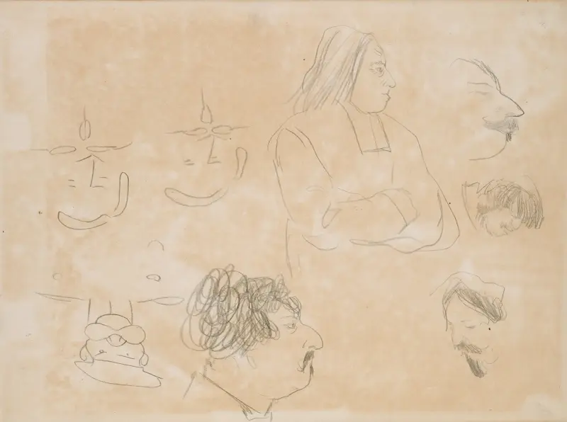 Caricature Sketches av Edgar Degas