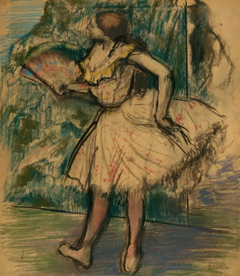 Tanečnice s vějířem, Edgar Degas