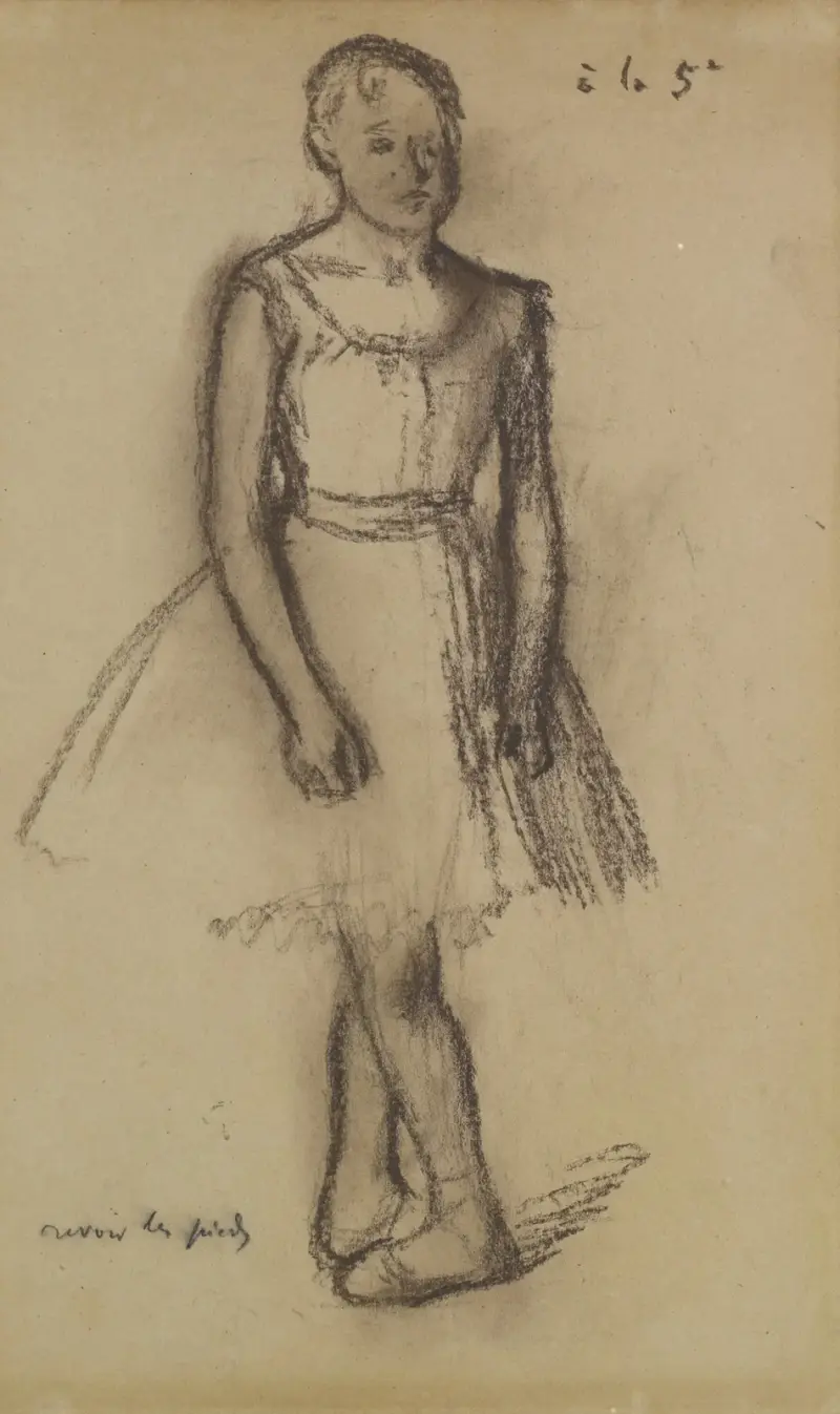 Tänzerin in fünfter Position von Edgar Degas