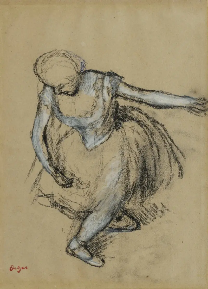 Tancerka pozdrawiająca, Edgar Degas