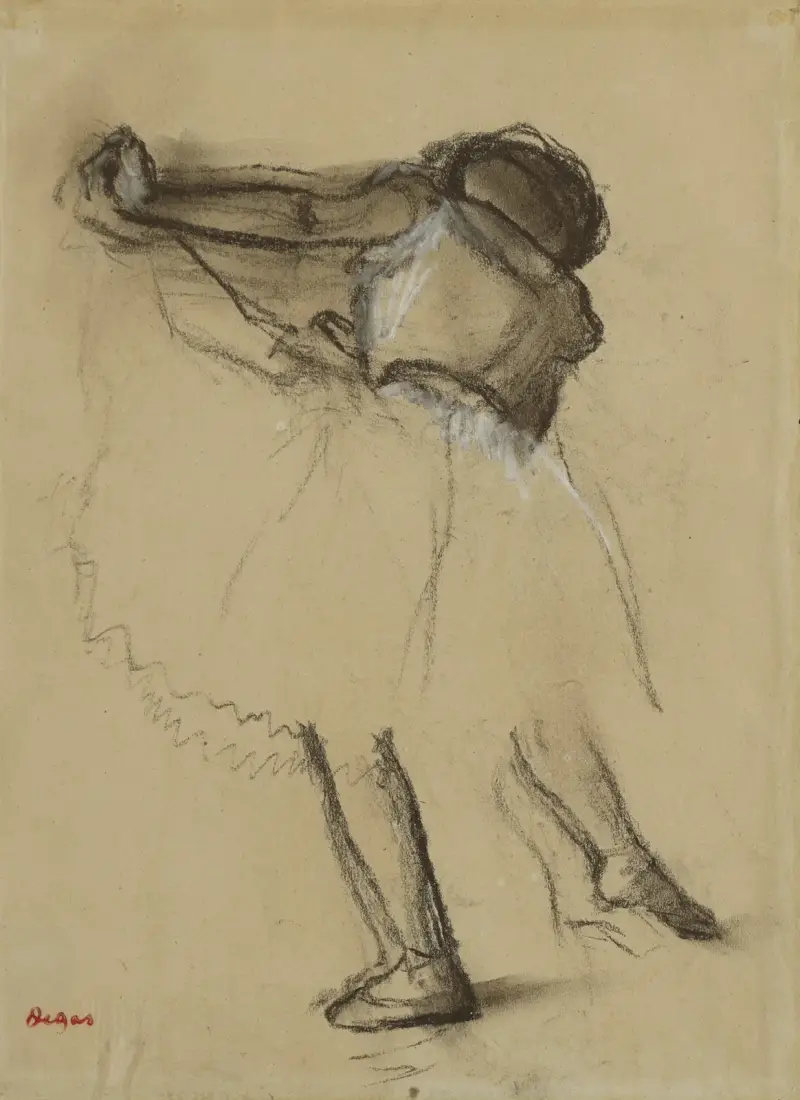 Tänzerin von hinten gesehen von Edgar Degas