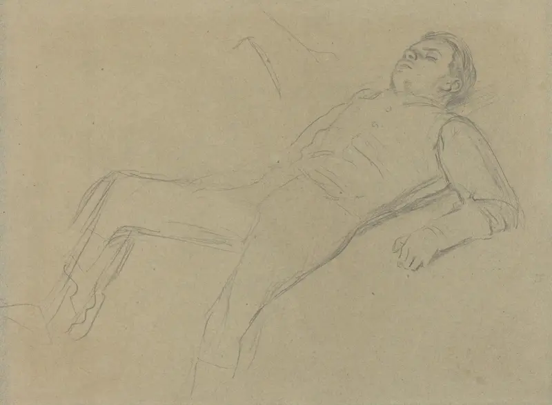 Der gestürzte Jockey (Studie II) von Edgar Degas