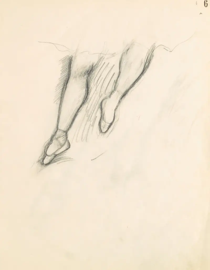 Studie figur 7, Edgar Degas