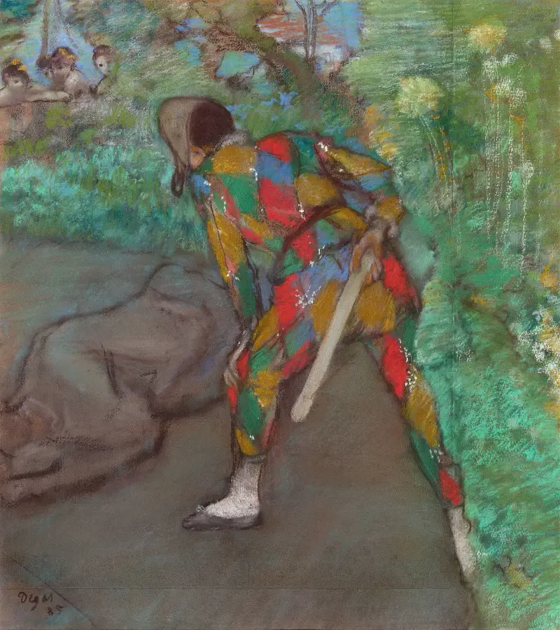 Harlekýn, Edgar Degas