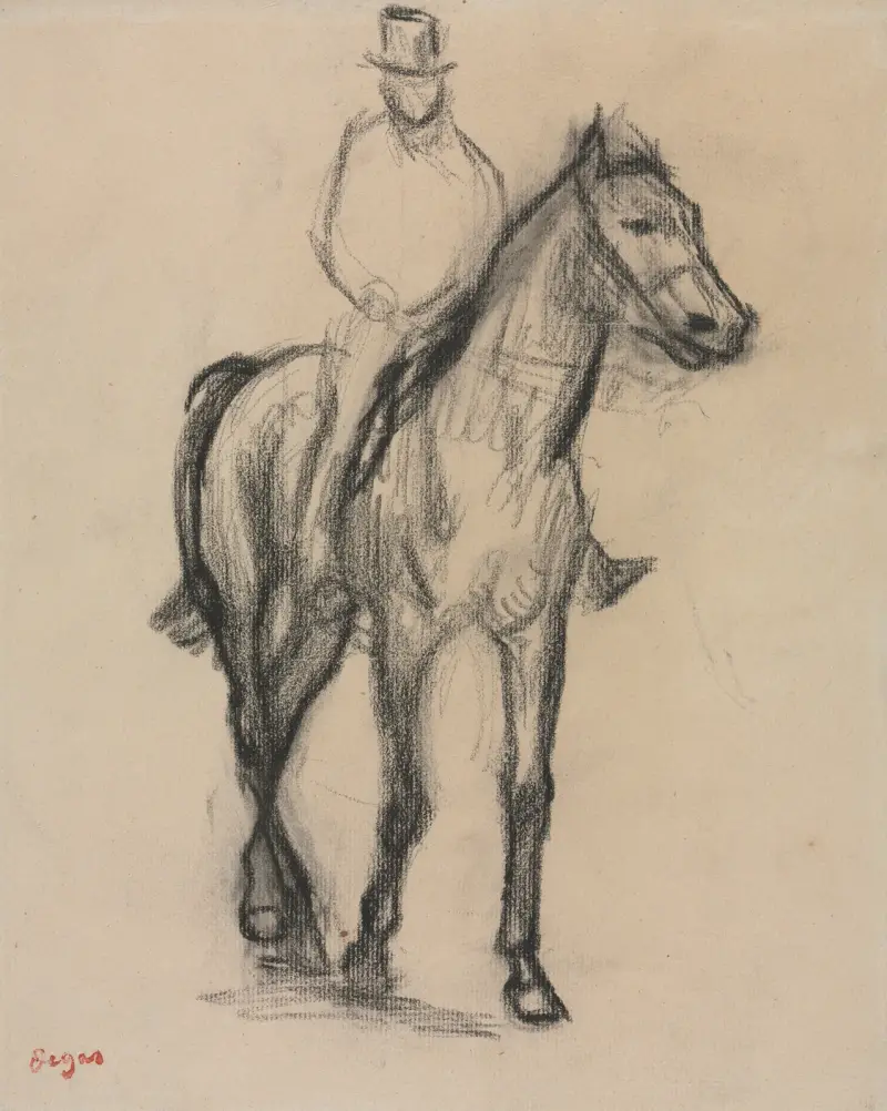 Horse and Rider, 1890 av Edgar Degas