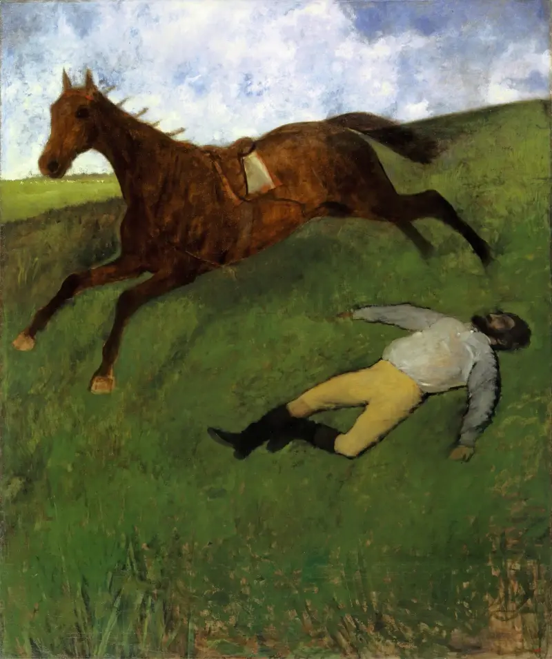 Verletzter Jockey, 1896 – Nr. 1 von Edgar Degas