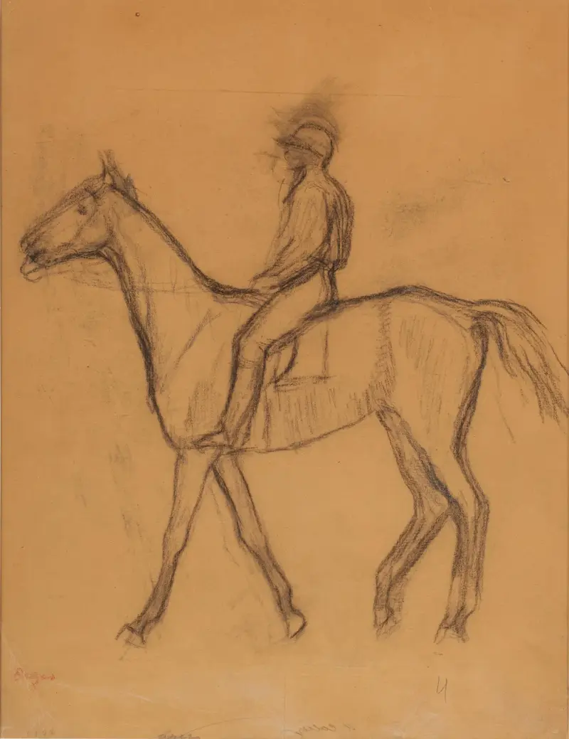 Dżokej na koniu, Edgar Degas