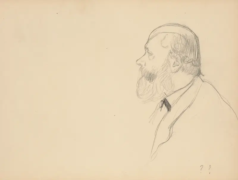 Mężczyzna z profilu, Edgar Degas