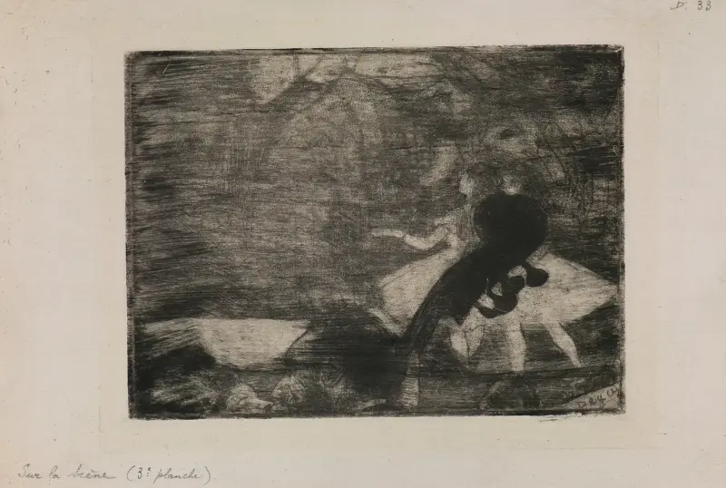 Auf der Bühne I von Edgar Degas