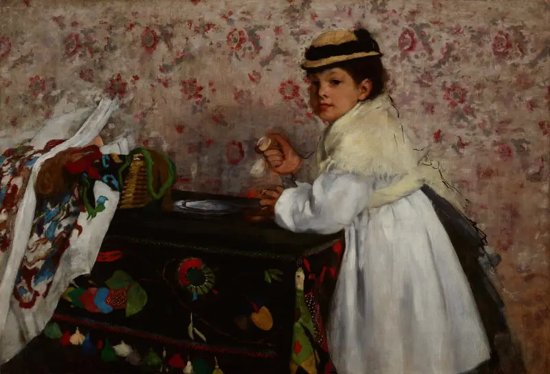 Portret panny Hortense Valpinçon, Edgar Degas