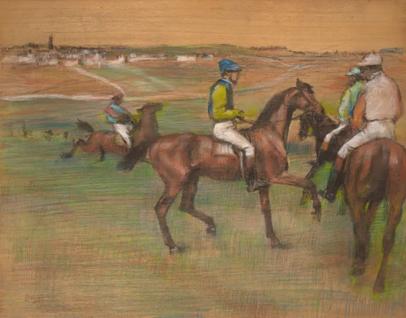 Pferderennen von Edgar Degas