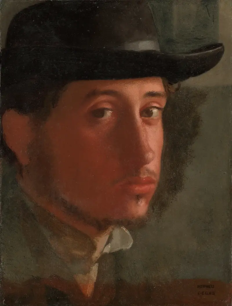 Autoportrét, – Nr. 1, Edgar Degas