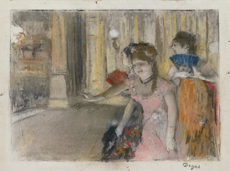 Śpiewacy na scenie, Edgar Degas