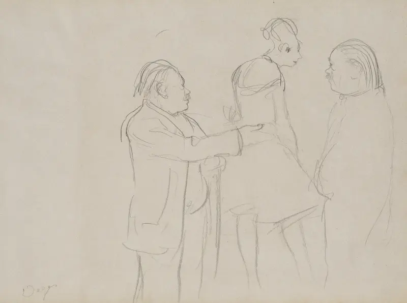 Sketches of a Ballet Master av Edgar Degas