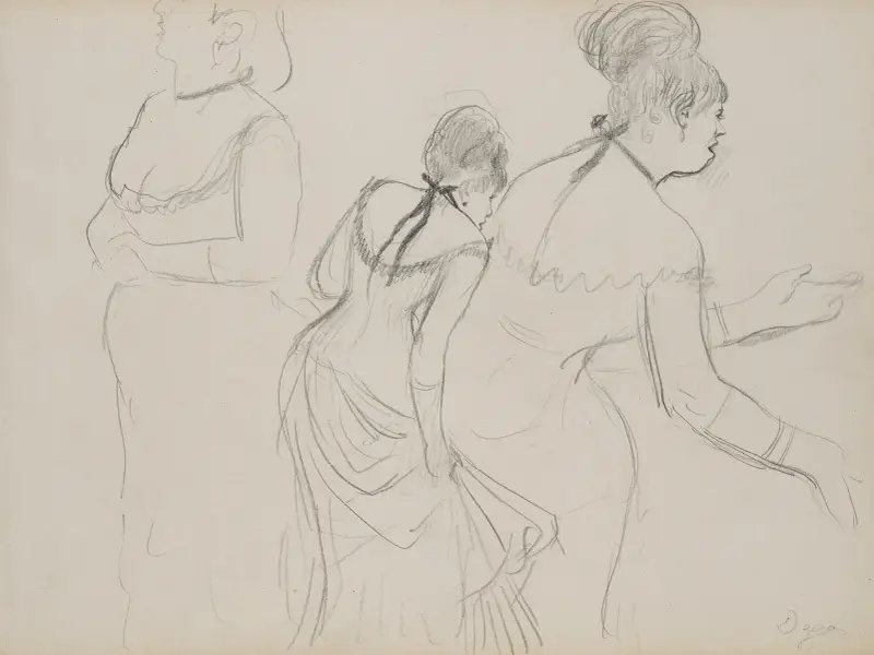Sketches of a Café Singer, 1877 – nr 2 av Edgar Degas