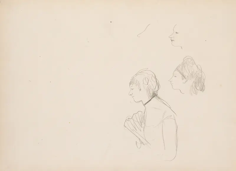 Sketches of a Café Singer, 1877 – nr 4 av Edgar Degas