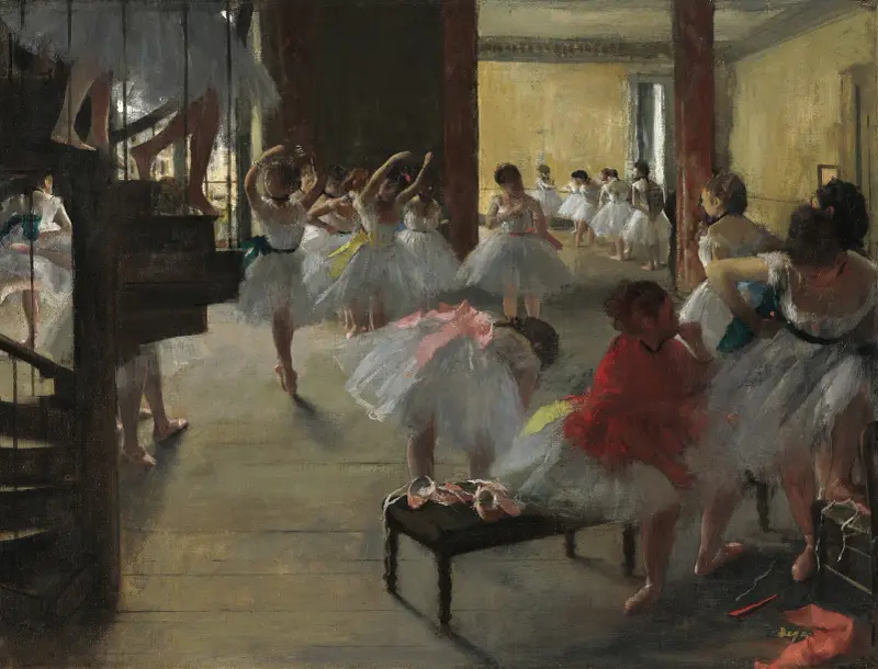 Taneční hodina, 1873, Edgar Degas