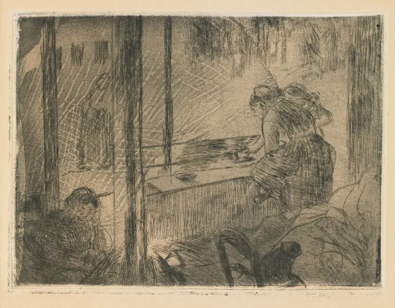 Die Wäscherinnen, 1880 von Edgar Degas