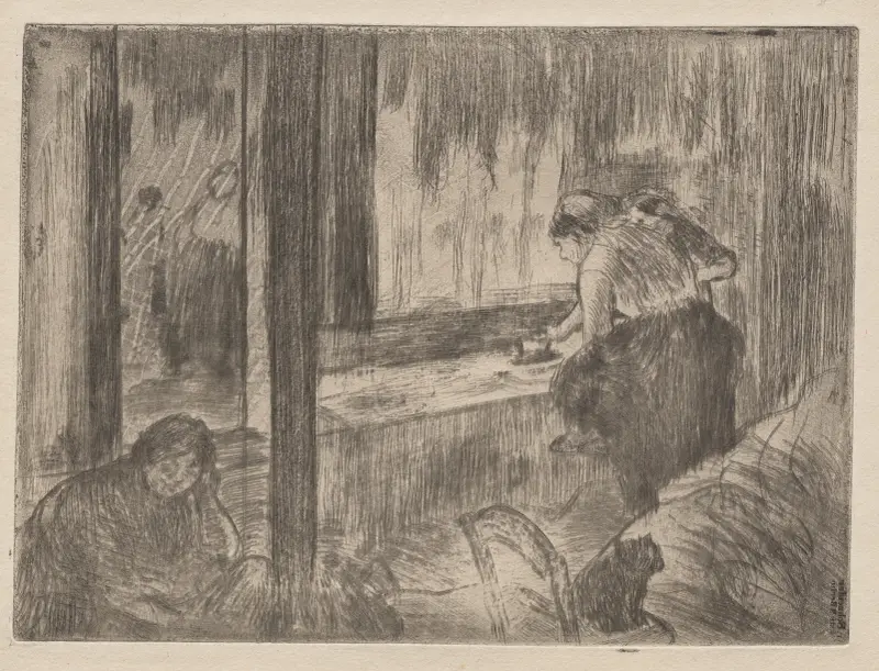 Praczki, 1879, Edgar Degas