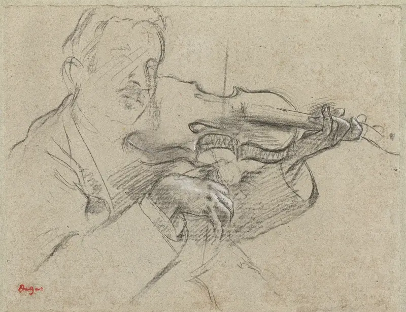 Houslista, Edgar Degas