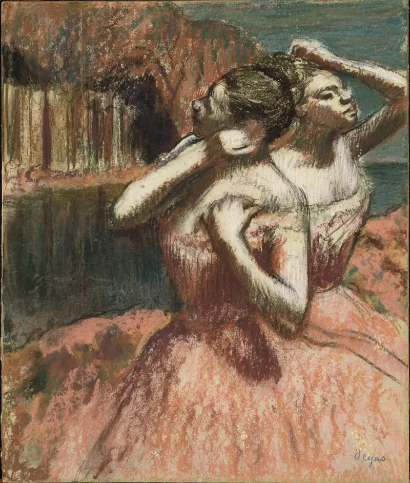 Zwei Tänzerinnen, Nr. 1 von Edgar Degas