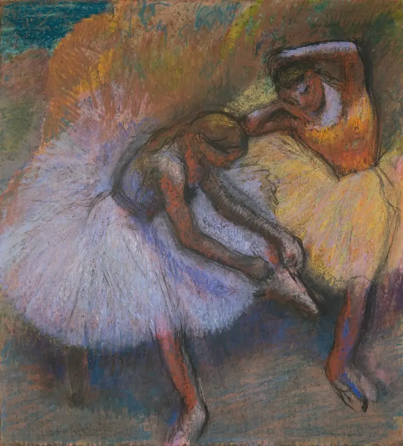 Zwei Tänzerinnen, 1898 von Edgar Degas