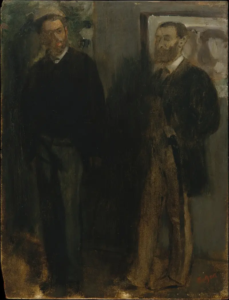 Zwei Männer von Edgar Degas