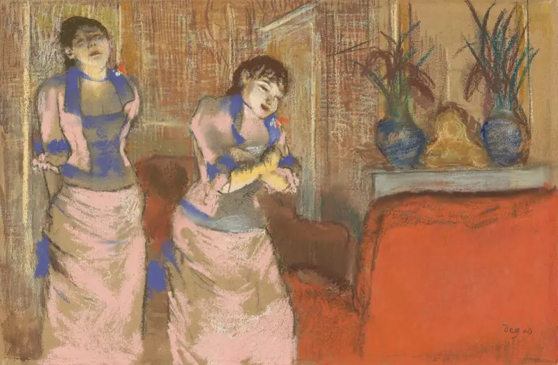 Zwei Frauen von Edgar Degas