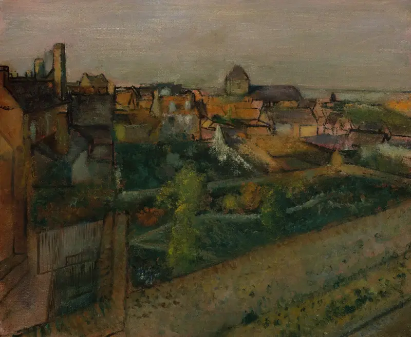 View of Saint-Valéry-sur-Somme av Edgar Degas