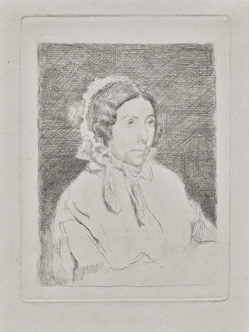 Woman in a Ruffled Cap av Edgar Degas