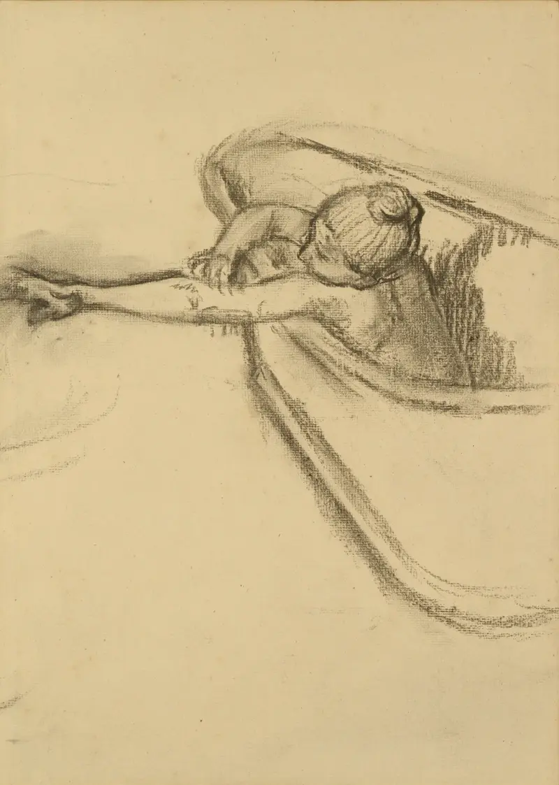 Woman in the Bath Drying her Arm av Edgar Degas