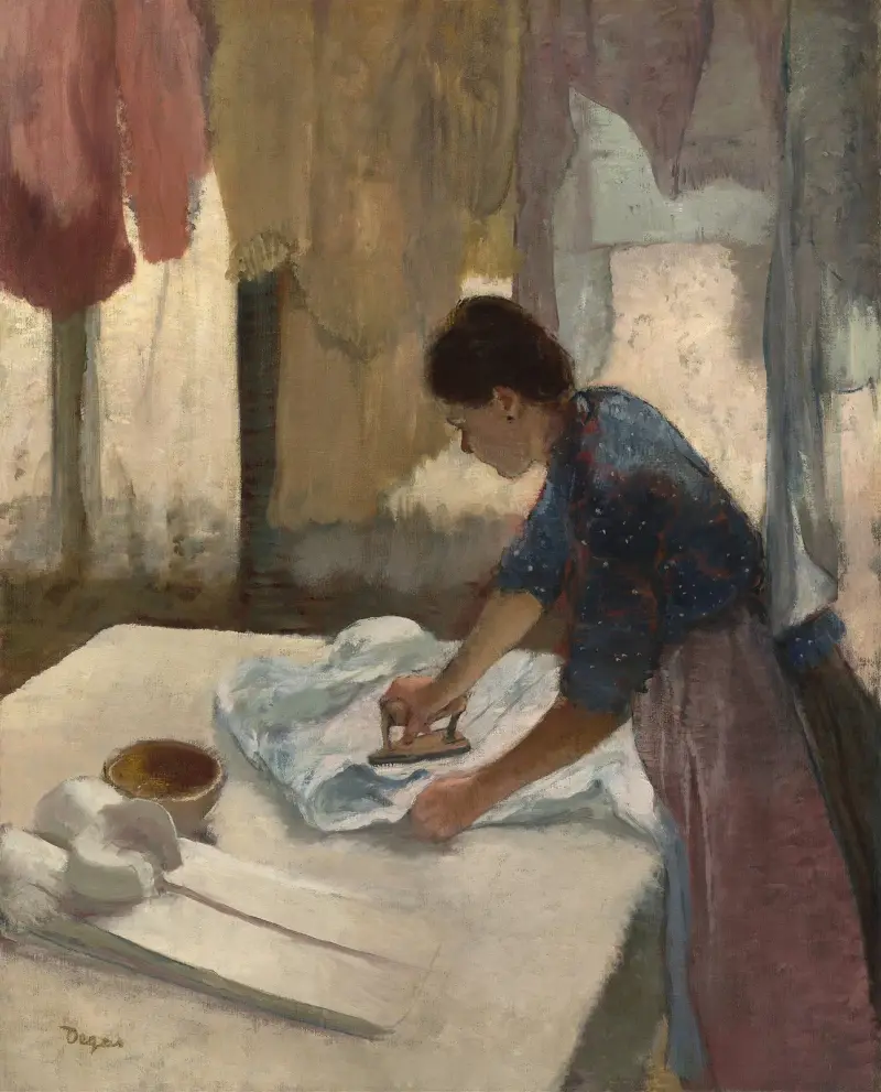 Kobieta prasująca, Edgar Degas
