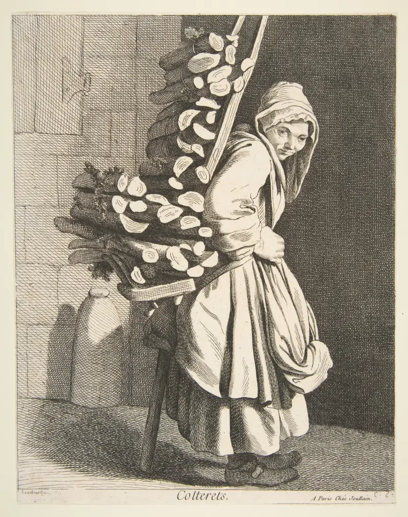 Bundled Firewood Seller av Edmé Bouchardon