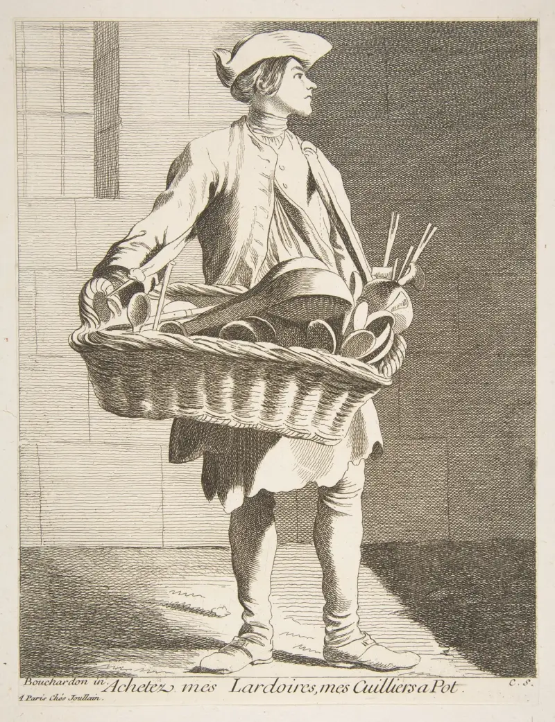 Der Kochgeschirrhändler von Edmé Bouchardon