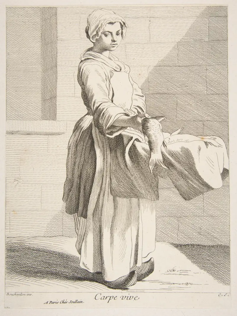 Fiskhandlaren av Edmé Bouchardon