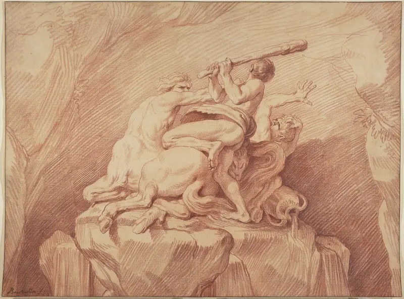Herkules, die Zentauren bezwingend von Edmé Bouchardon