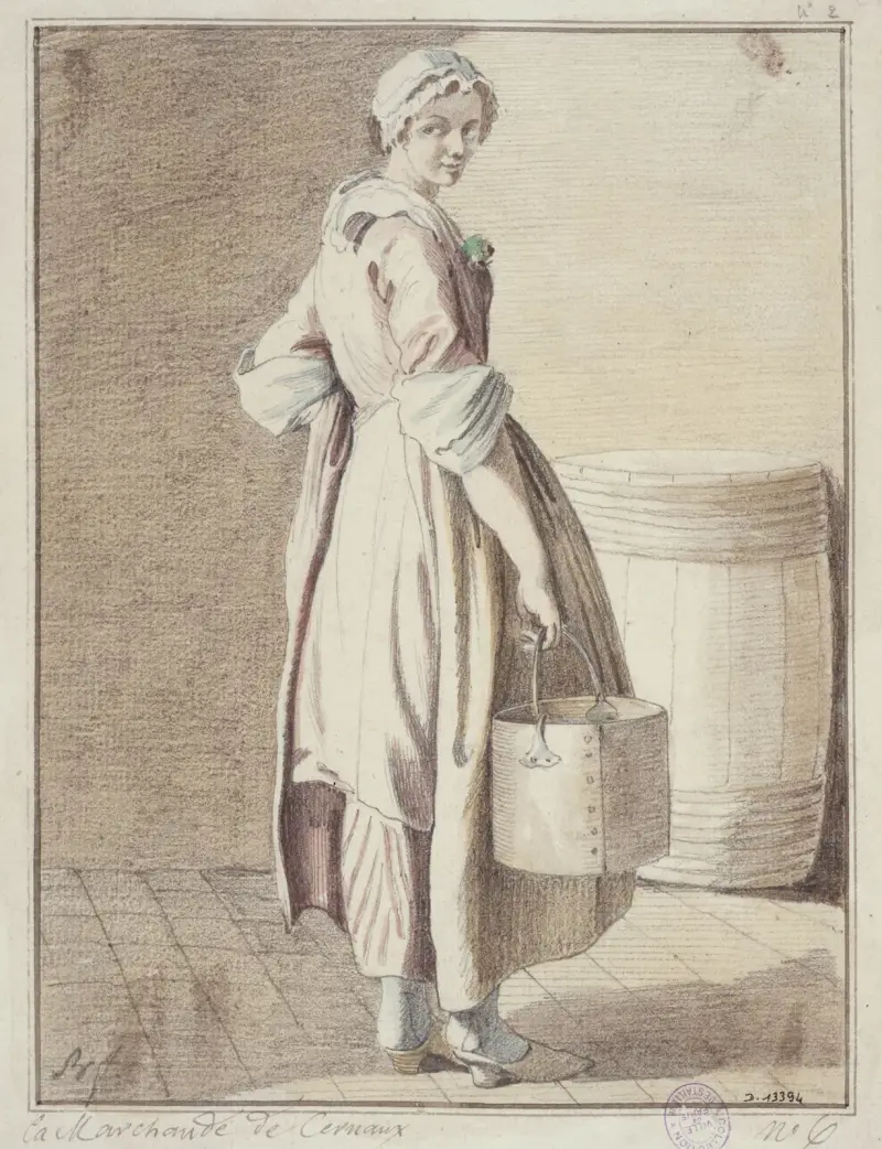 La marchande de Cernaux av Edmé Bouchardon