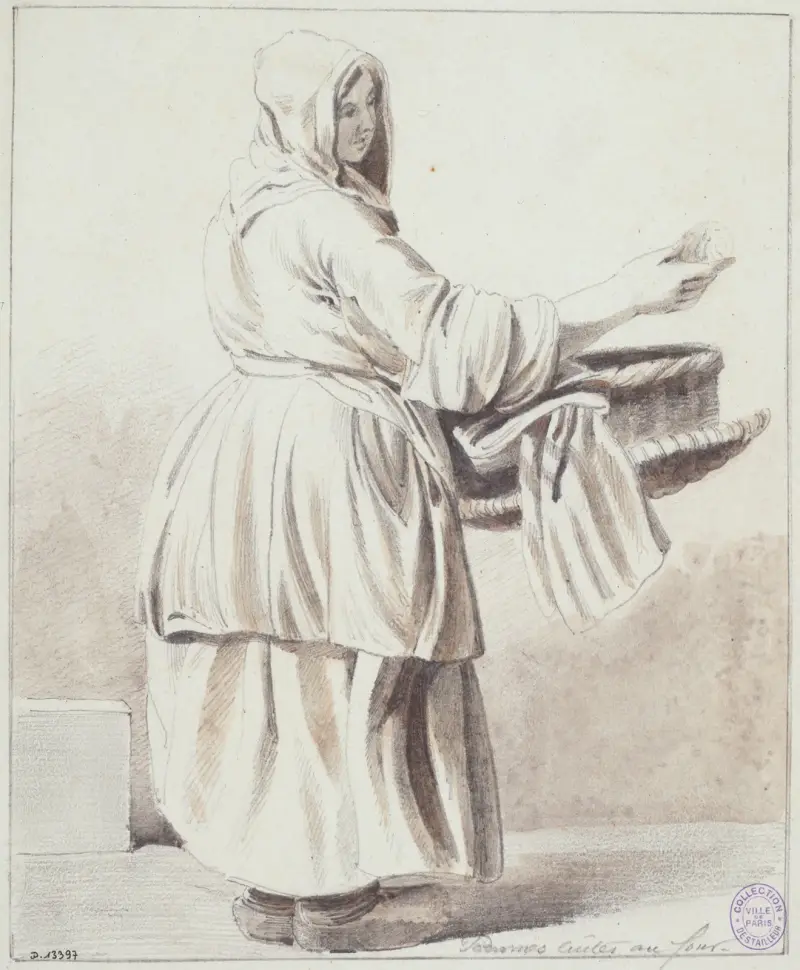 La marchande de pommes – nr 1 av Edmé Bouchardon