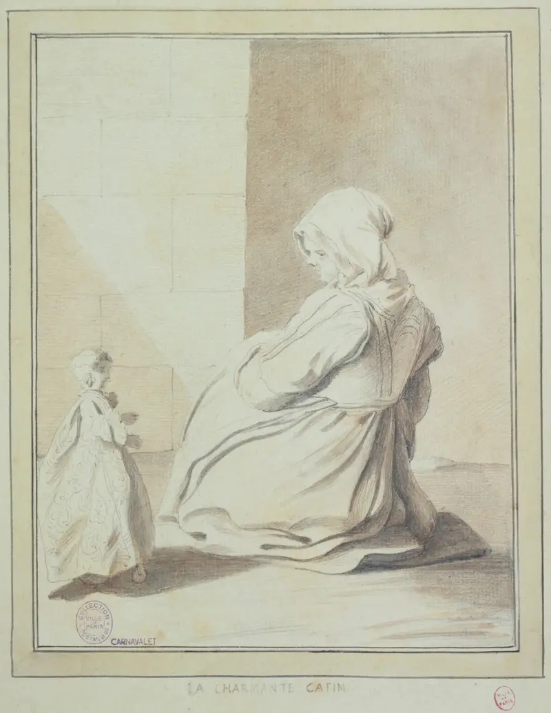 Les cris de Paris. La charmante Catin av Edmé Bouchardon