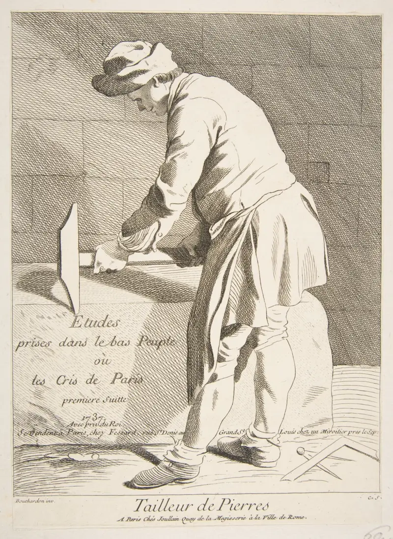Der Steinhauer von Edmé Bouchardon