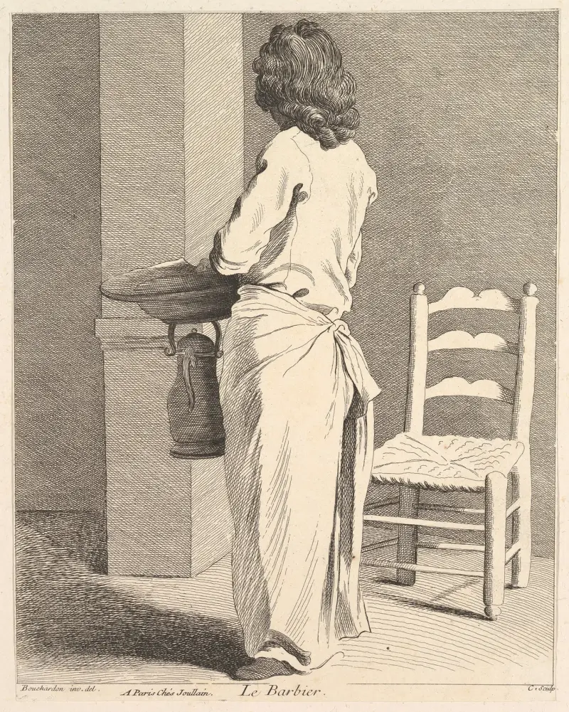Der Barbier von Edmé Bouchardon